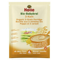 HOLLE Kaszka 3 Zboża Pełnoziarnista BIO 6m Saszetka